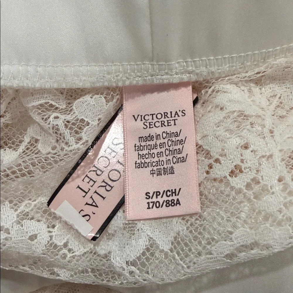 NWT Victoria's Secret Feminine Cream Pink Sheer Lace Underlay Midi Skirt Sz S